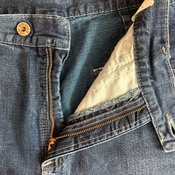 Vintage Riveted By Lee / High Waist Jean Shorts - Picture 2 of 8